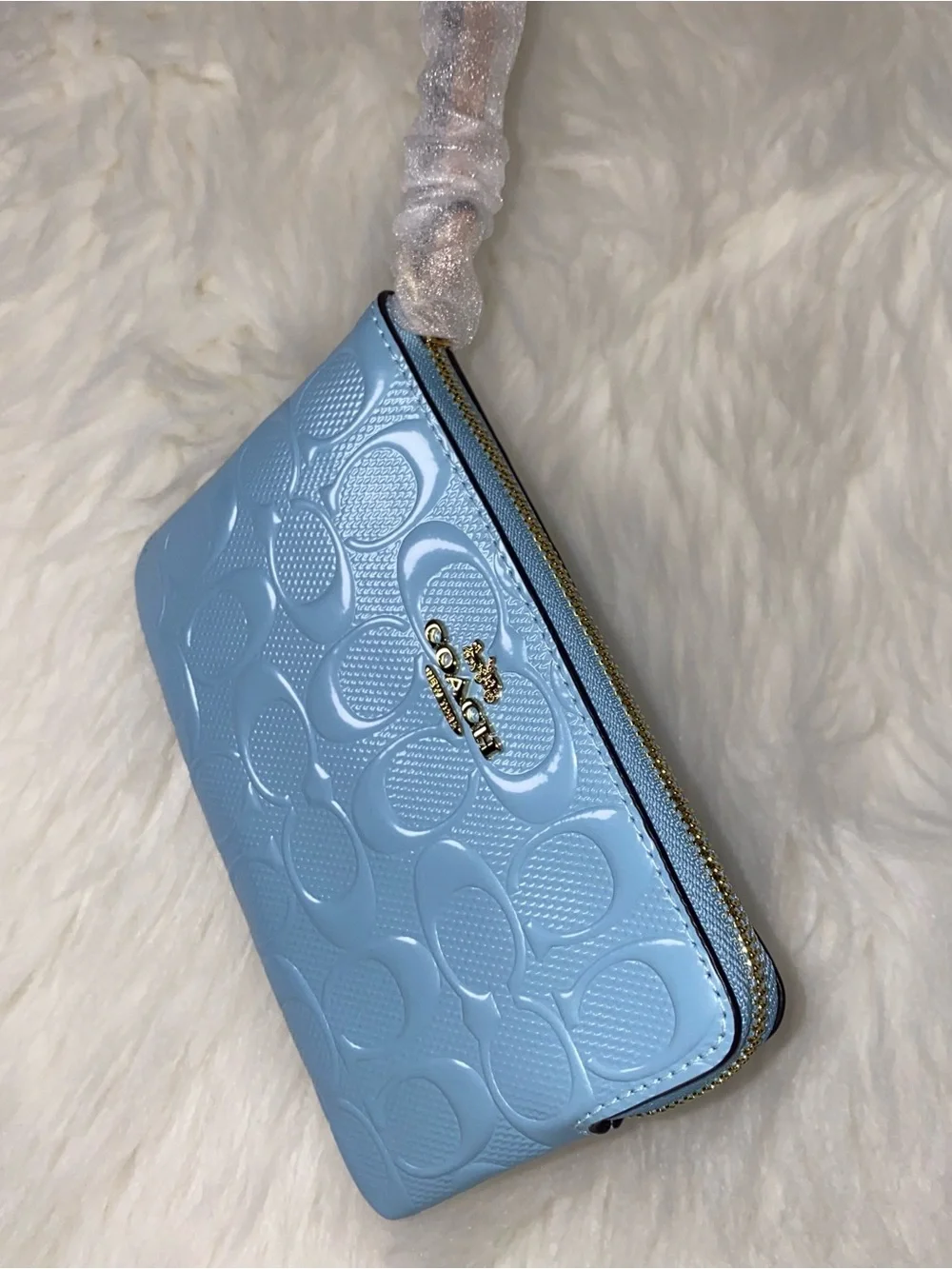 Coach leather Corner Zip Wristlet In Signature Leather New - Picture 3 of 12